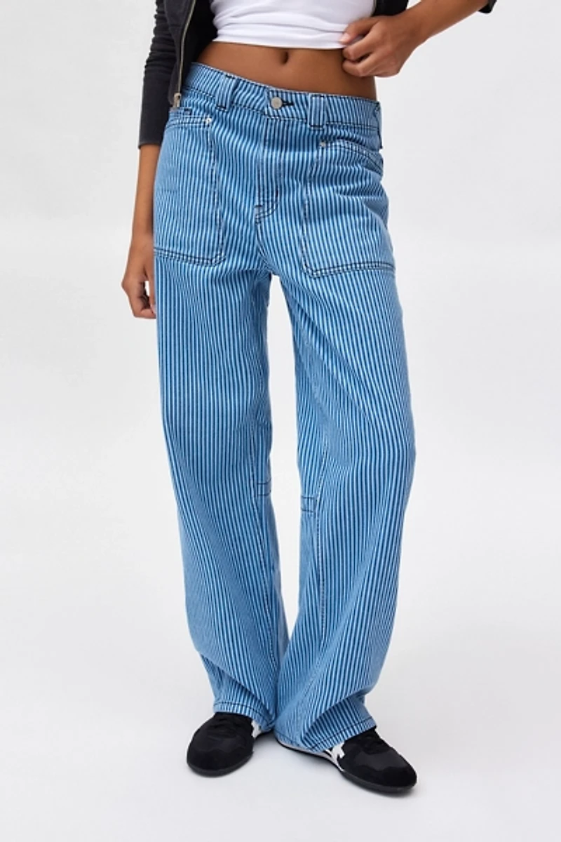 BDG Bella Baggy Printed Patch Pocket Jean