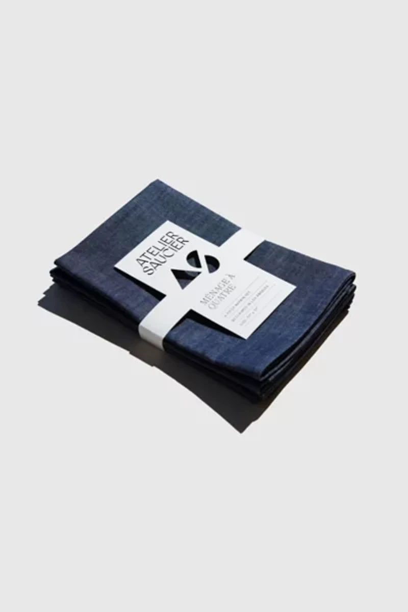 ATELIER SAUCIER Denim Napkin Set