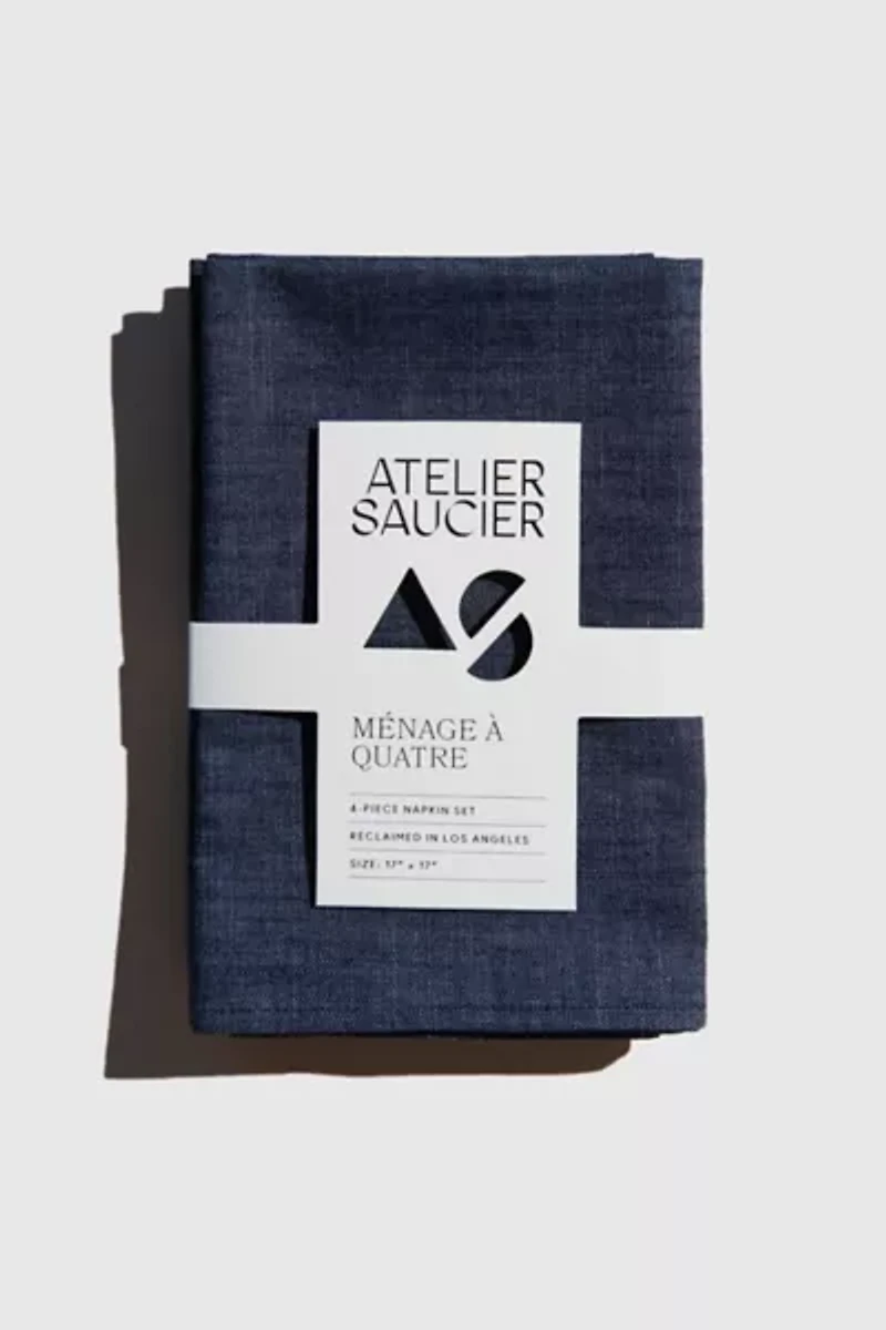 ATELIER SAUCIER Denim Napkin Set