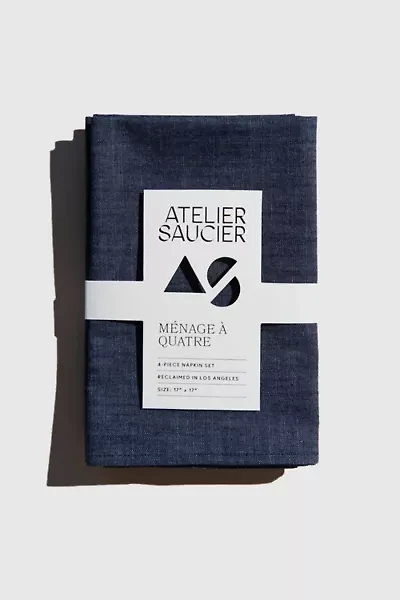 ATELIER SAUCIER Denim Napkin Set