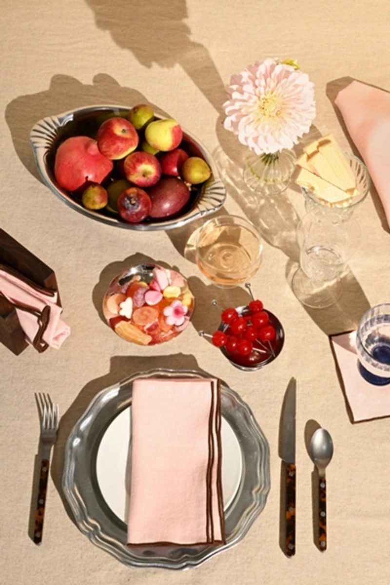 ATELIER SAUCIER Blush Linen Napkin Set