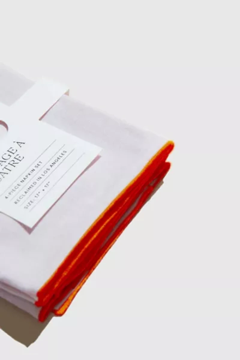 ATELIER SAUCIER Blush Linen Napkin Set
