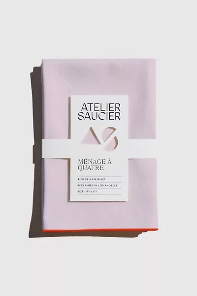ATELIER SAUCIER Blush Linen Napkin Set