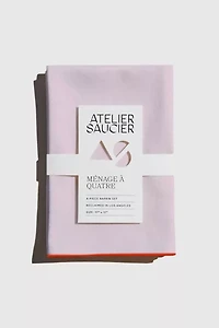 ATELIER SAUCIER Blush Linen Napkin Set