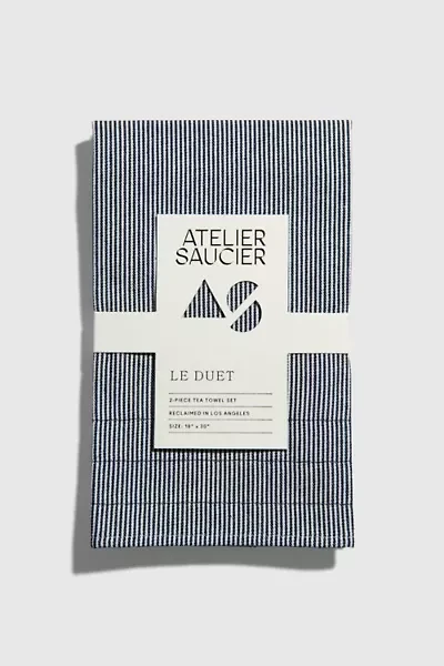 ATELIER SAUCIER Striped Tea Towel Set