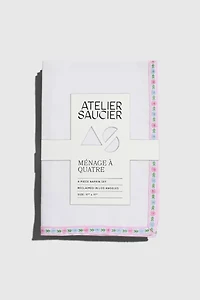 ATELIER SAUCIER Frill Trim Napkin Set