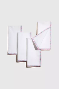 ATELIER SAUCIER Frill Trim Napkin Set