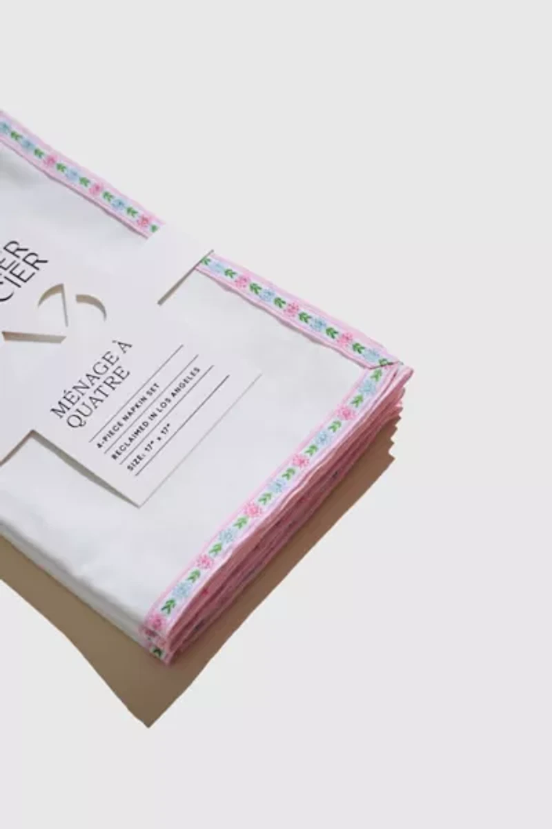 ATELIER SAUCIER Frill Trim Napkin Set
