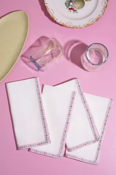 ATELIER SAUCIER Frill Trim Napkin Set