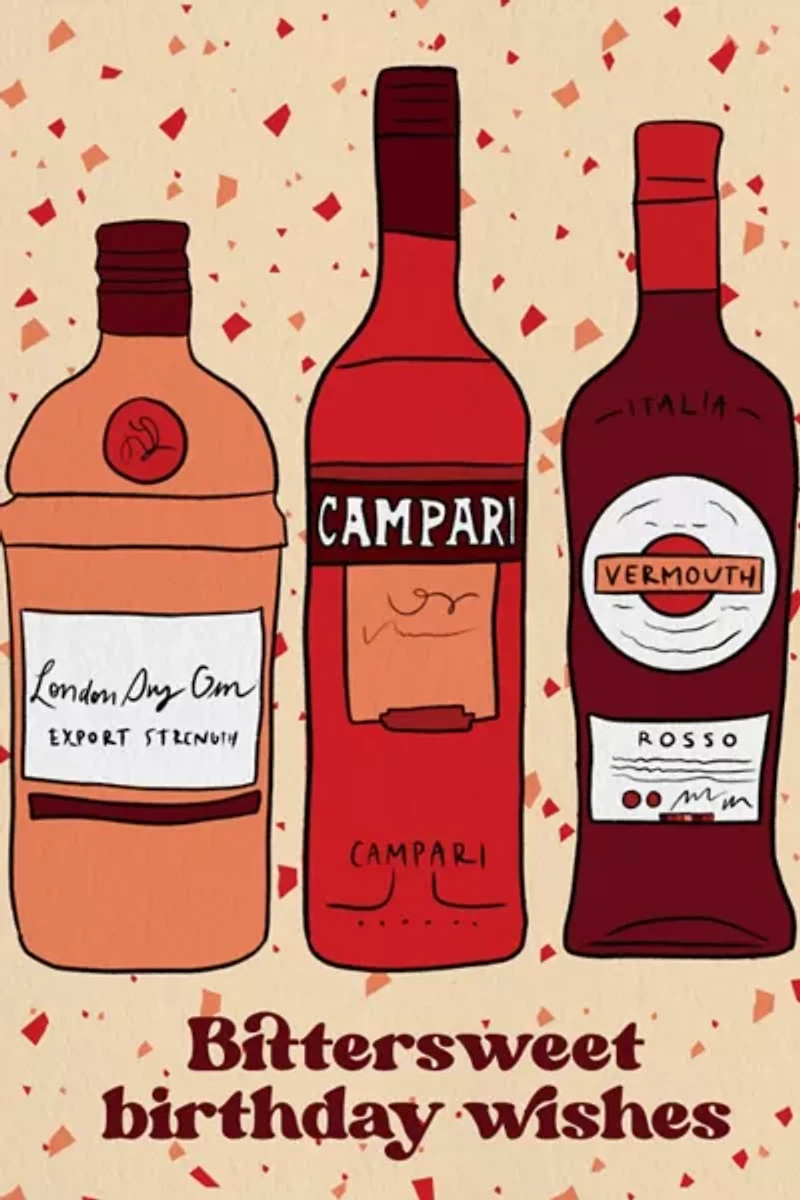 Boss Dotty Negroni Birthday Card