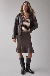 BDG Brittney Square Neck Henley Babydoll Tee