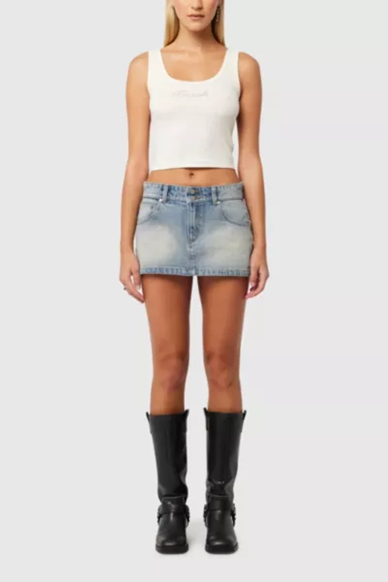 Abrand 99 Low Denim Skirt