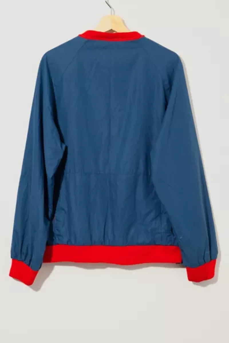 Vintage 1980s Distressed Two Tone Pullover Windbreaker Jacket