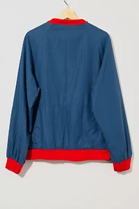 Vintage 1980s Distressed Two Tone Pullover Windbreaker Jacket
