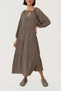 Whimsy + Row Mandy Gingham Midi Dress
