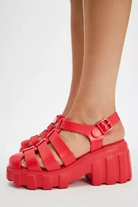 Melissa Megan Jelly Platform Fisherman Sandal