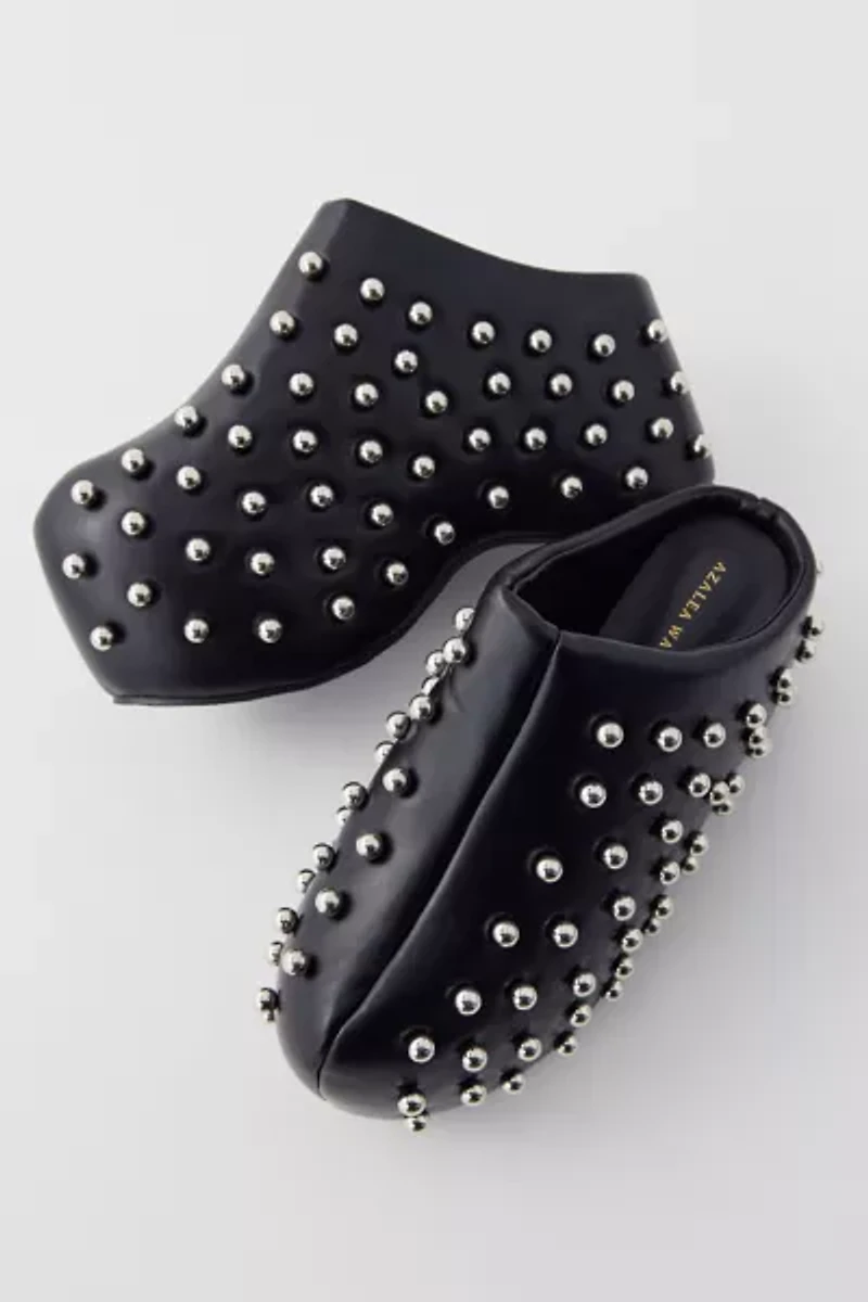 Azalea Wang Romesco Studded Platform Clog