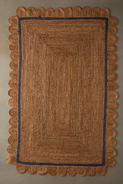 Stevie Petals Braided Jute Rug