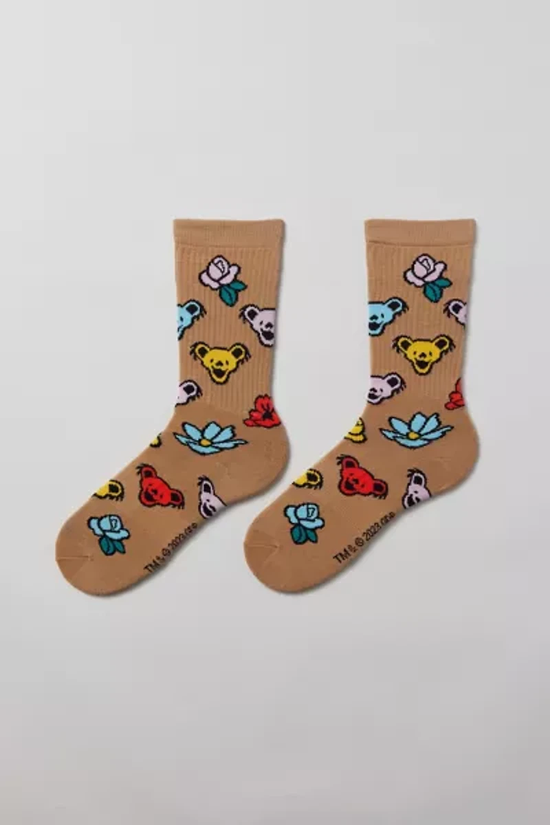 Grateful Dead Bear Icon Crew Sock