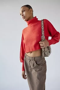 UO Finley Cropped Turtleneck Sweater