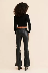 PTCL Lace Up Low-Rise Flare Pants