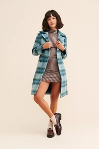 MinkPink Sloan Plaid Coat