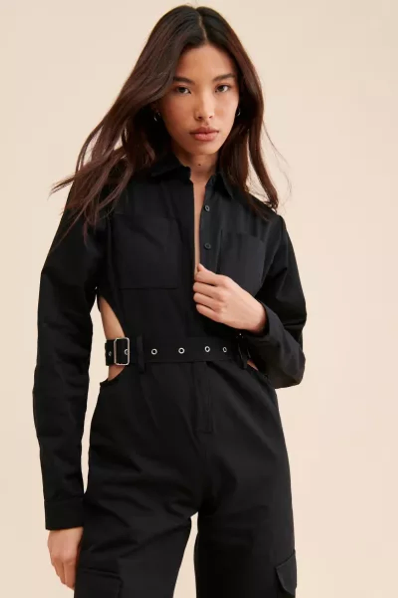 The Ragged Priest Midnight Cutout Coveralls