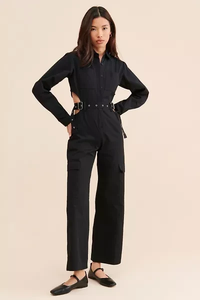 The Ragged Priest Midnight Cutout Coveralls