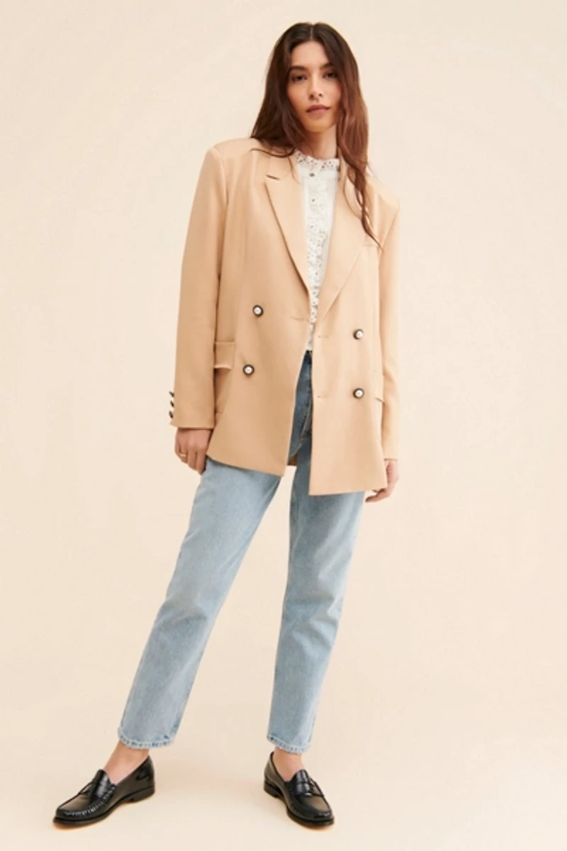 Sister Jane Harlow Double-Breasted Blazer
