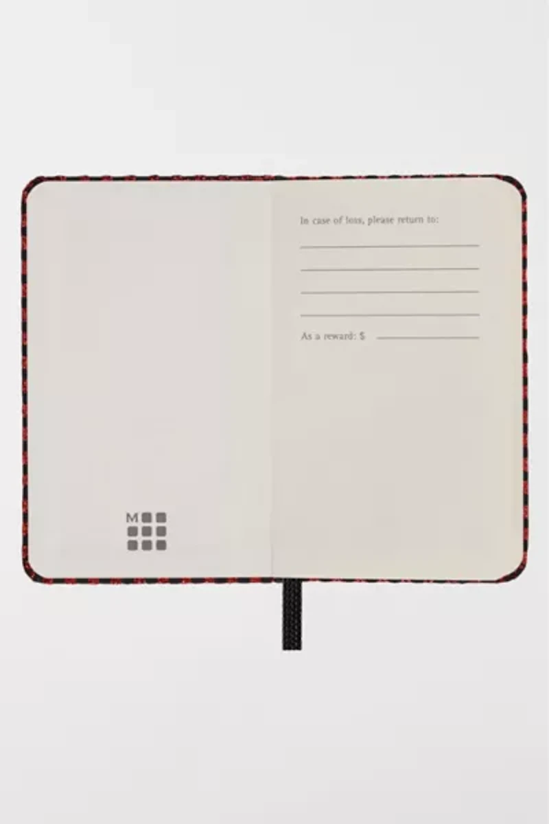 Moleskine Shine Check Small Hardcover Notebook