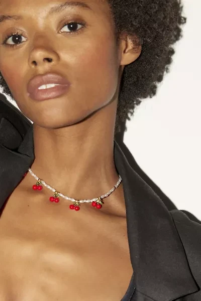 Fruit Pearl Charm Necklace