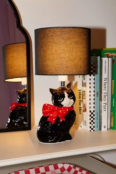 Adelaide Cat Shape Ceramic Table Lamp