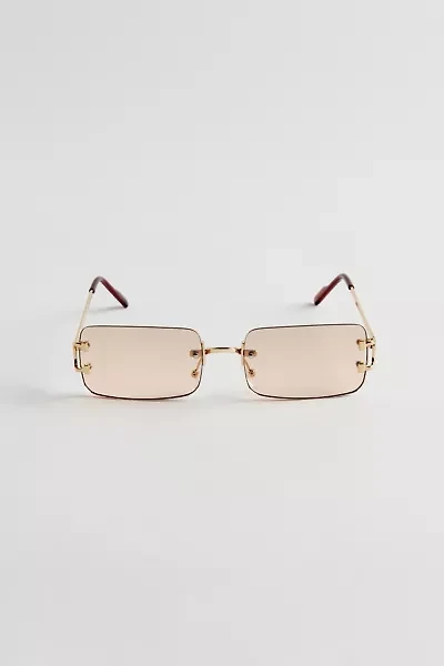 Carter Rimless Rectangle Sunglasses