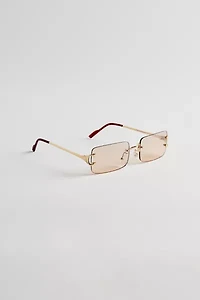 Carter Rimless Rectangle Sunglasses