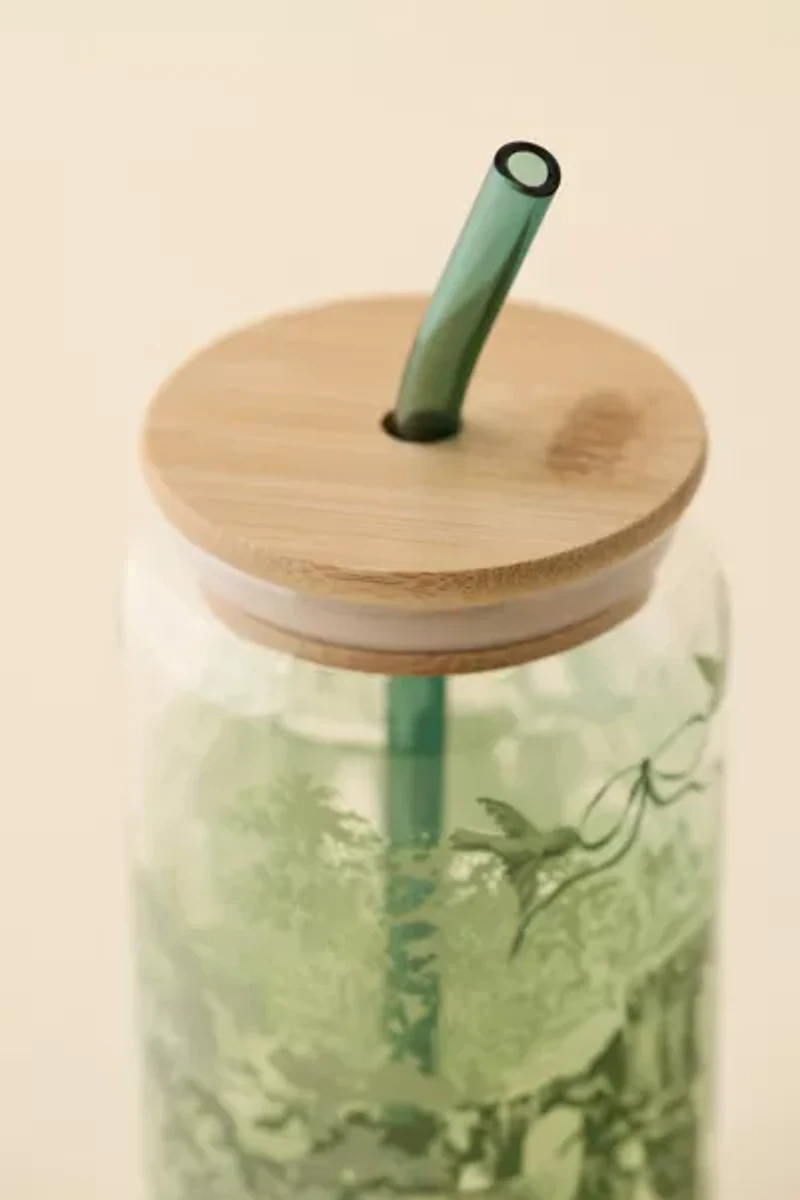 Classic Patterned To-Go Glass Tumbler