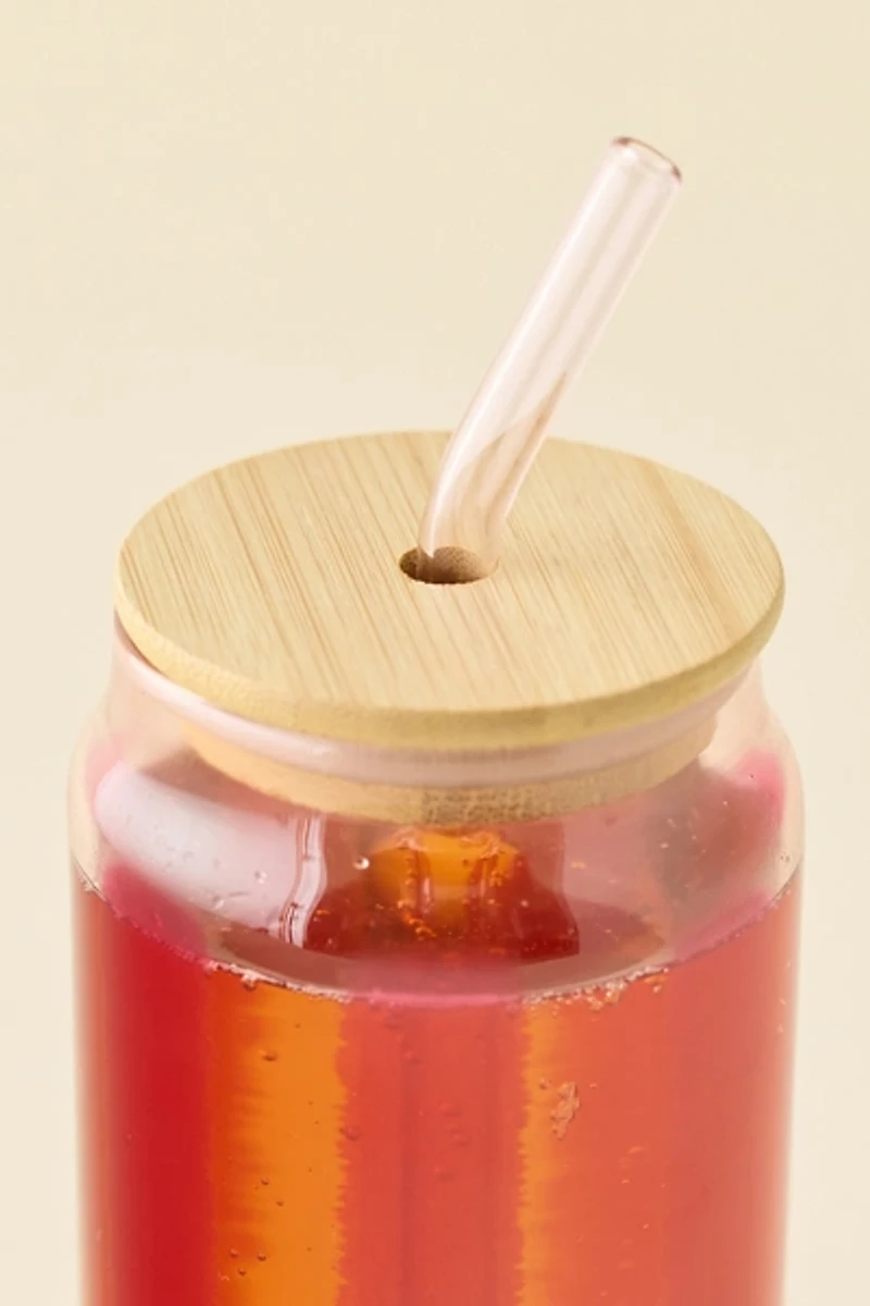 Classic Patterned To-Go Glass Tumbler
