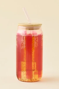 Classic Patterned To-Go Glass Tumbler