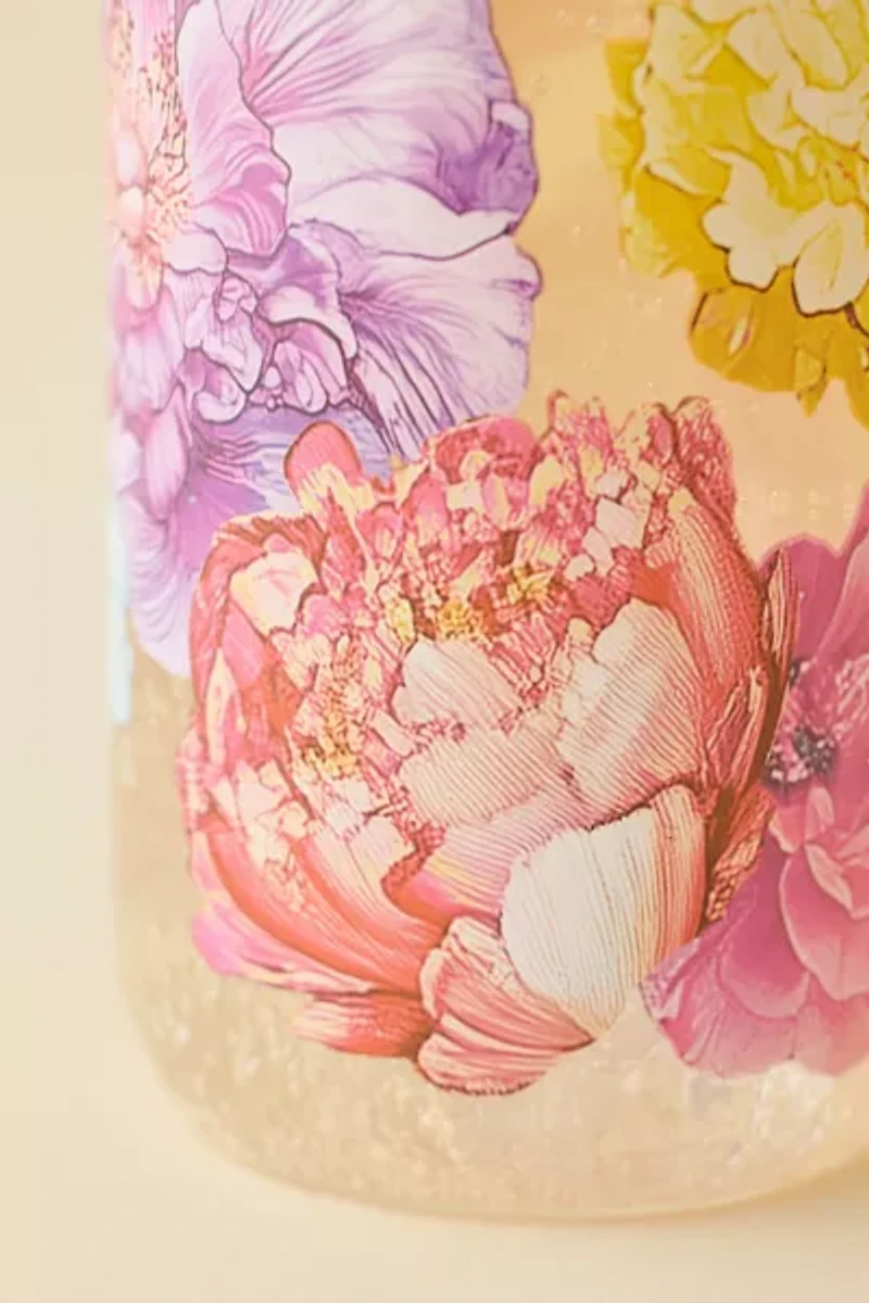 Classic Patterned To-Go Glass Tumbler