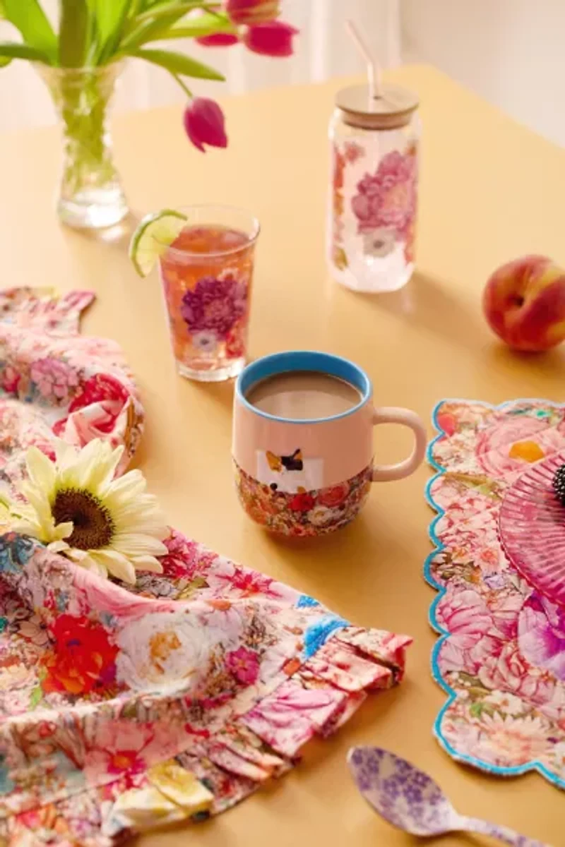 Classic Patterned To-Go Glass Tumbler