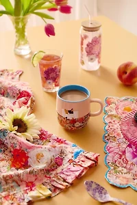 Classic Patterned To-Go Glass Tumbler