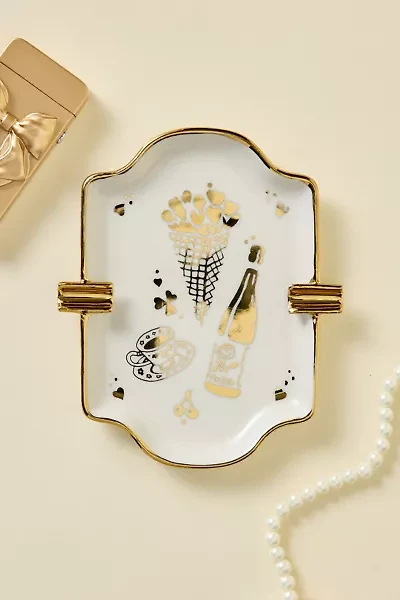Ornate Ashtray Catch-All Dish