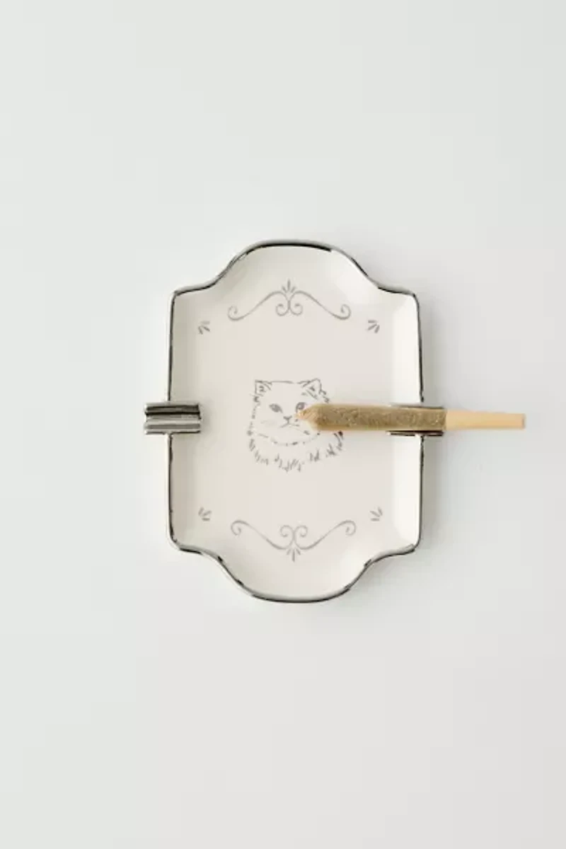 Ornate Ashtray Catch-All Dish