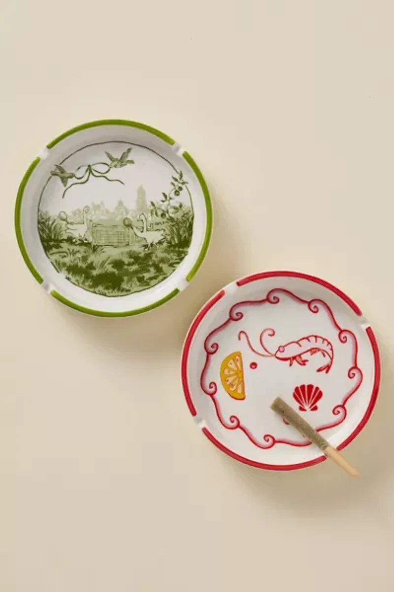 Graphic Printed Ashtray