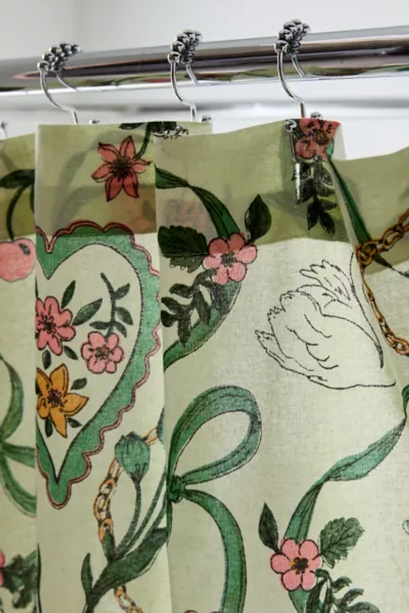 Mariya Icon Patterned Shower Curtain