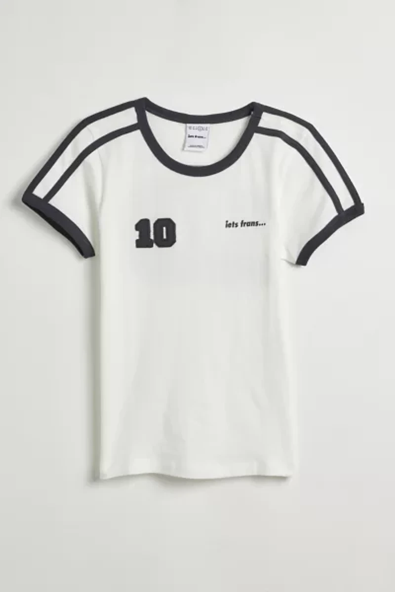 iets frans... Soccer Stripe Ringer Baby Tee