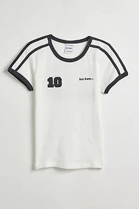 iets frans... Soccer Stripe Ringer Baby Tee