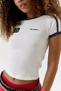 iets frans... Soccer Stripe Ringer Baby Tee
