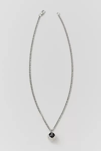 8-Ball Stainless Steel Pendant Necklace