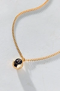 8-Ball Stainless Steel Pendant Necklace