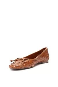 Schutz Arissa Braided Leather Ballet Flat